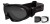 Black 2 Lens Kit, comes w/Zipper Case, Elastic Strap & Goggle Sleeve